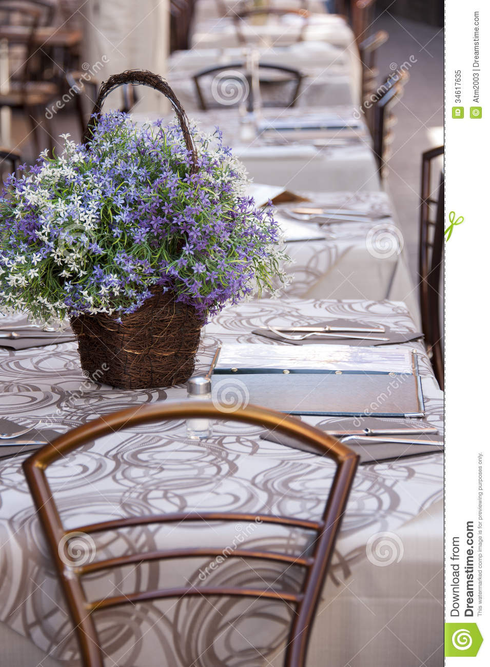 Italian Restaurant Tables Royalty Free Stock Photo   Image  34617635