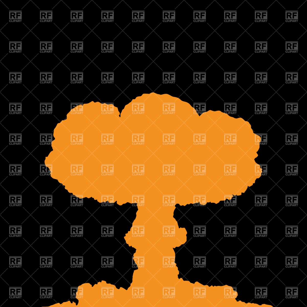 Mushroom Cloud 1524 Download Royalty Free Vector Clipart  Eps