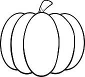 Pumpkin Outline Clipart Black And White   Clipart Panda   Free Clipart    