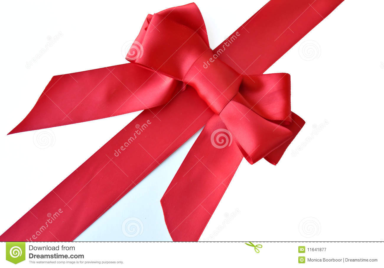 Red Bow And Ribbon Gift Wrap Royalty Free Stock Photography   Image
