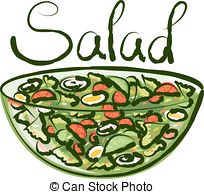 Salad Vector Clipart Eps Images  9387 Salad Clip Art Vector