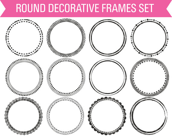 Sale Clipart Round Circle Border Frames Commercial Use Vector Clip Art
