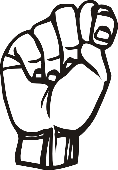 Sign Language T Clip Art At Clker Com   Vector Clip Art Online