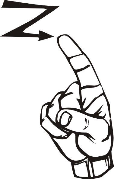 Sign Language Z Clip Art At Clker Com   Vector Clip Art Online