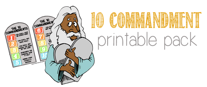 Ten Commandment Coloring Page