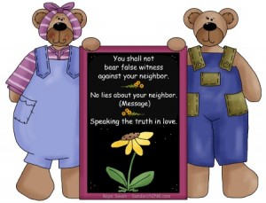 The 9th Of The 10 Commandments For Kids Clip Art Teaches Us To Not Lie