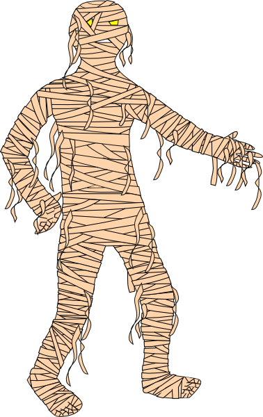 Unraveled Mummy Clip Art