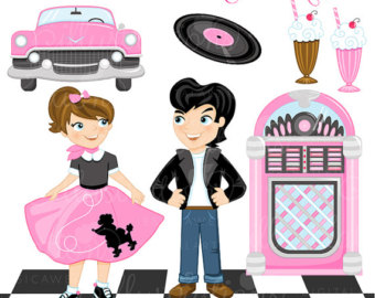     Use Retro Clipart 50s Clipart Poodle Skirt Drive In Graphics