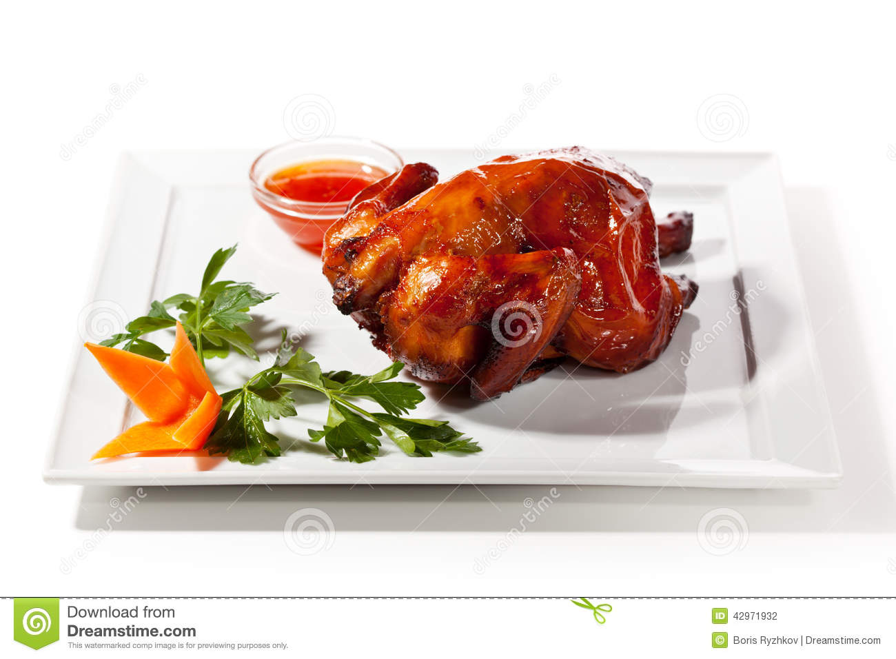 Baked Chicken Stock Photo   Image  42971932