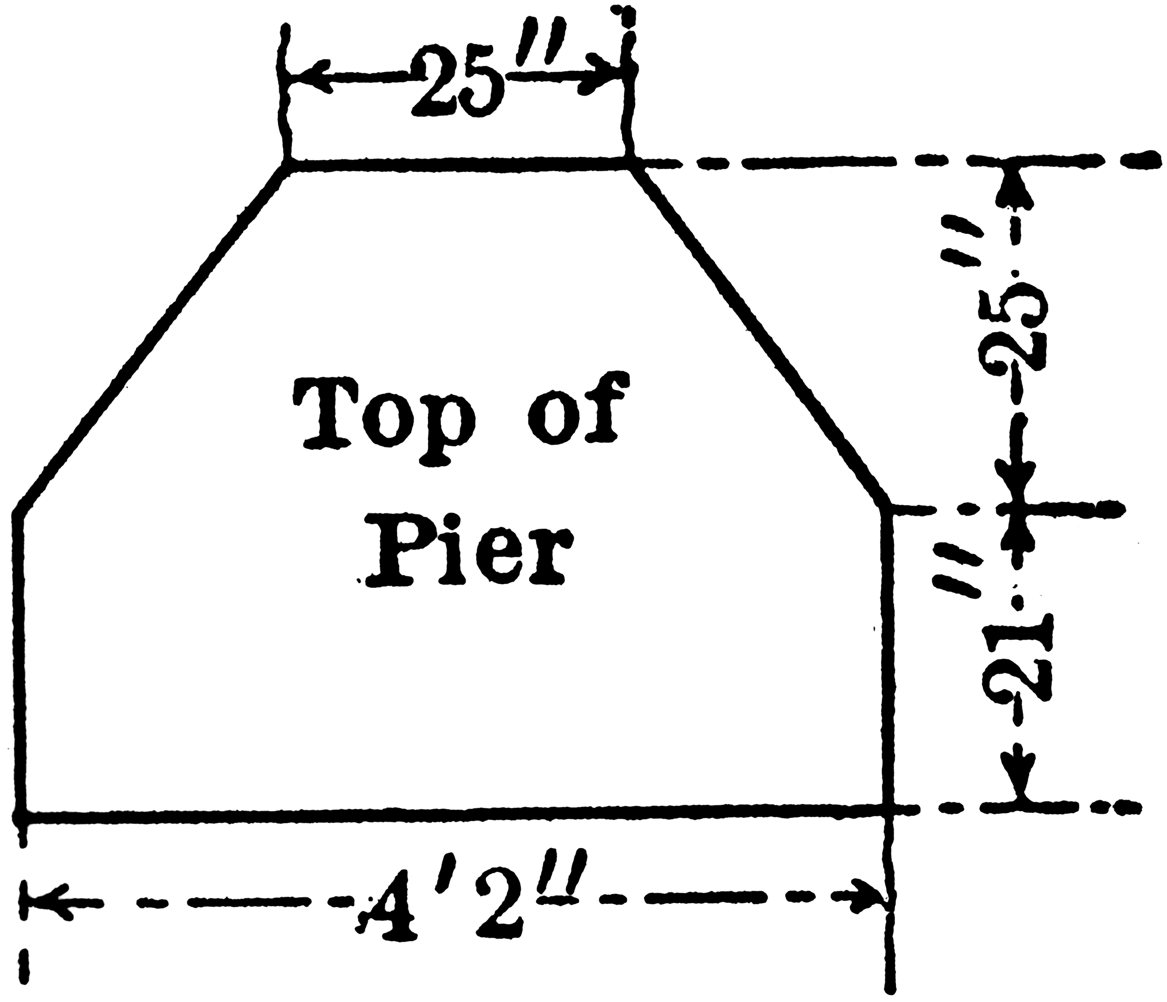 Blueprint Of Pier   Clipart Etc