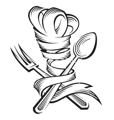 Chef Hat Fork And Knife With Carving Tattoos