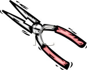 Clipart Image Of A Pair Of Needle Nose Pliers