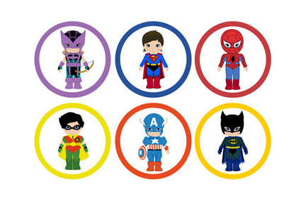 Craft Ideas Superhero Clipart For Created Invitation Birthdaycupcake