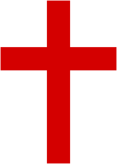 Description Christian Cross  Red  Svg