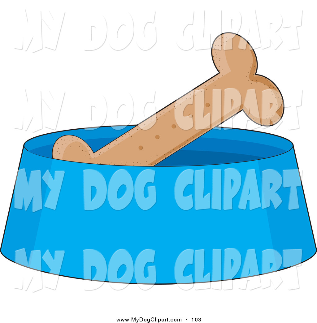 Dog Biscuit Clip Art Clip Art Of A Crunchy Brown Dog Biscuit In A Blue