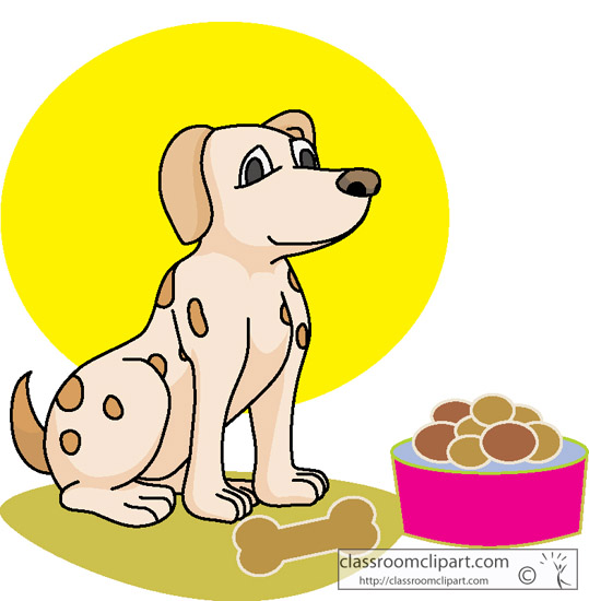 Dog Clipart   Dog Bowl Biscuit   Classroom Clipart