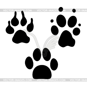 Dog Footprints   Vector Clipart