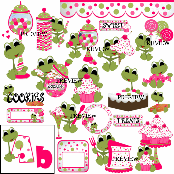 Frogs And Bakery From J Rett Graphics