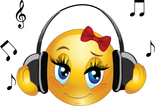 Girl Listening To Music Clipart Clipart Girl Listen Music Smiley