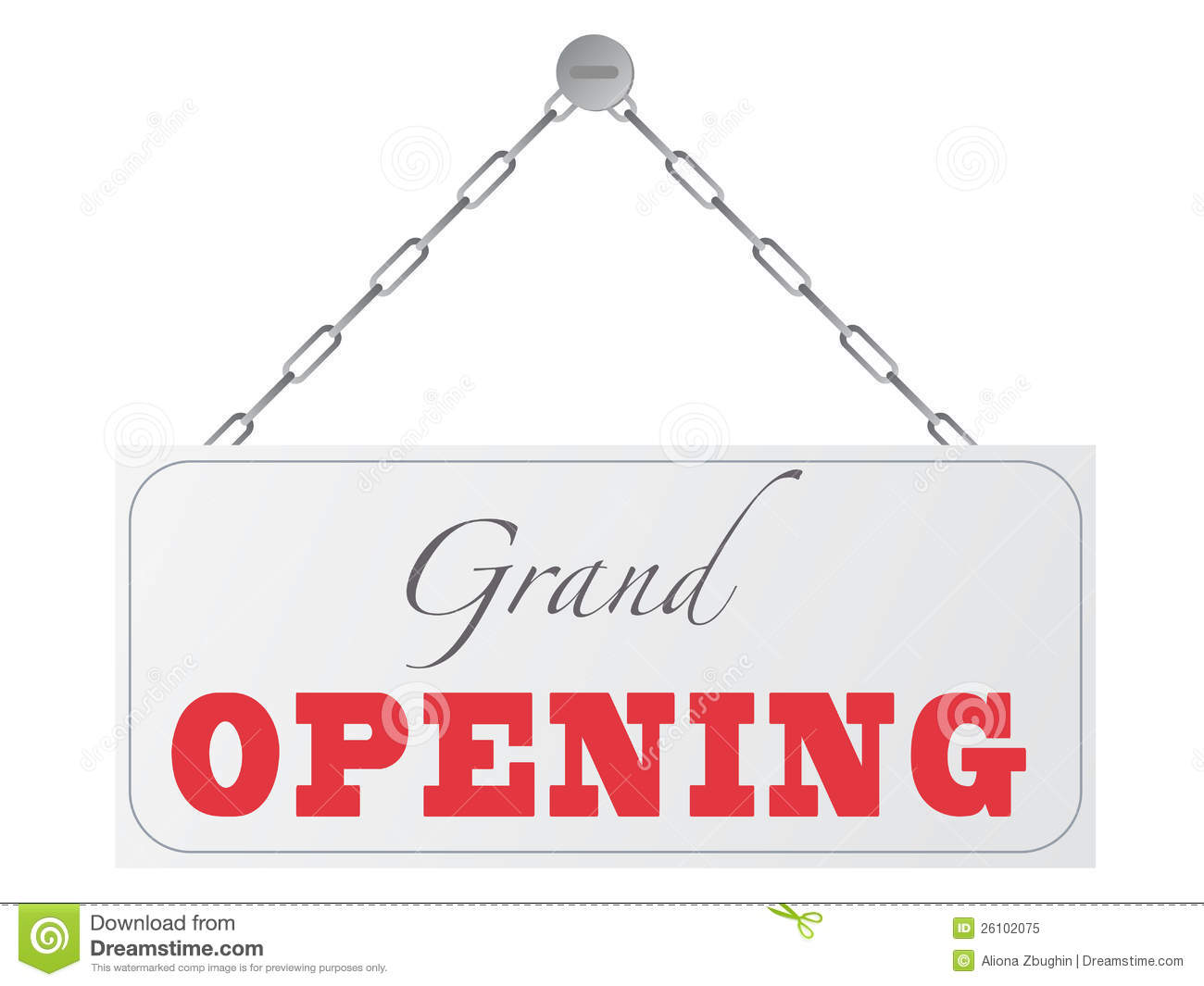 Grand Opening Sign Royalty Free Stock Photo   Image  26102075