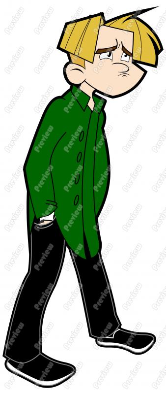 Lonely Male Character Clip Art   Royalty Free Clipart   Vector Cartoon