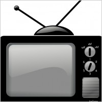Old Television Clip Art