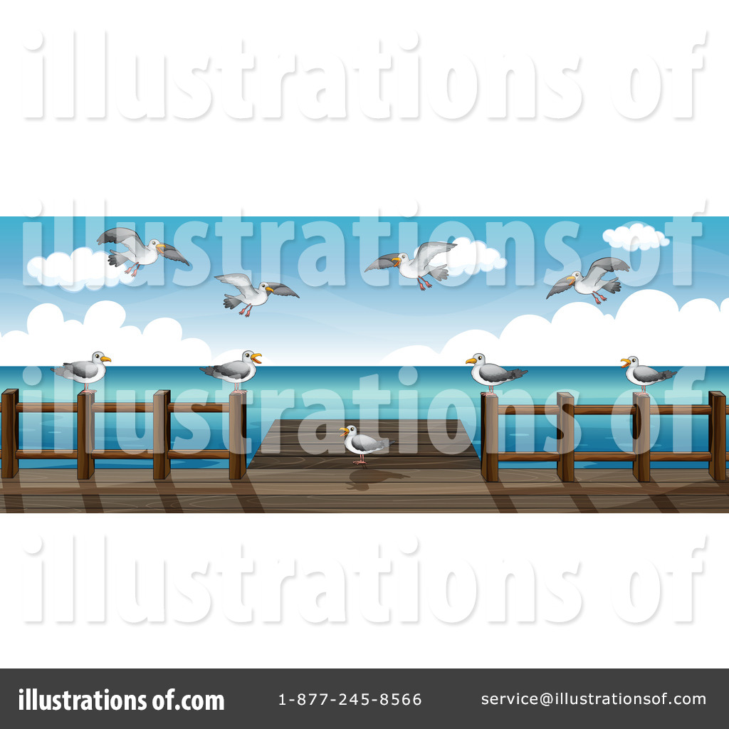 Pier Clipart  1162944 By Colematt   Royalty Free  Rf  Stock