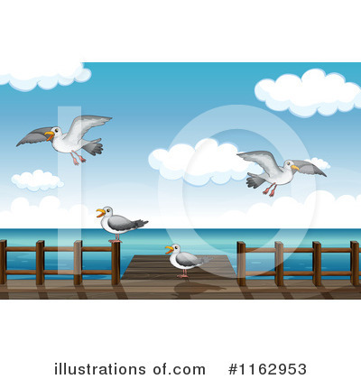 Pier Clipart  1162953 By Colematt   Royalty Free  Rf  Stock