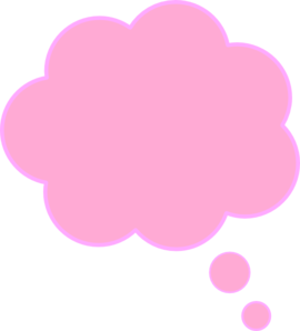 Pink Thought Bubble Clip Art At Clker Com   Vector Clip Art Online