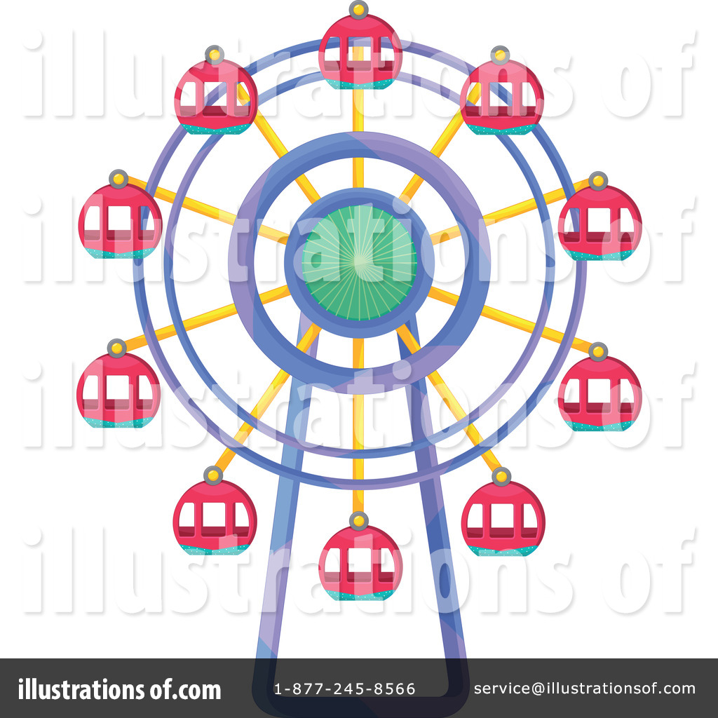 Royalty Free  Rf  Ferris Wheel Clipart Illustration By Colematt