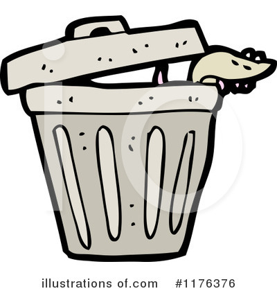 Royalty Free  Rf  Trash Can Clipart Illustration By Lineartestpilot
