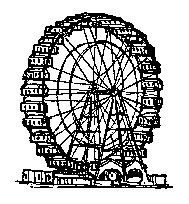 Simple Ferris Wheel Clipart Black And White Ferris Wheel Clipart Black    