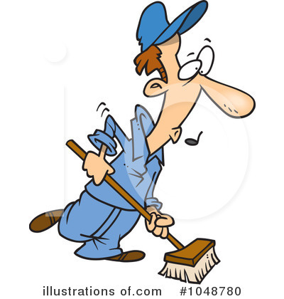 Sweeping Clipart  1048780   Illustration By Ron Leishman