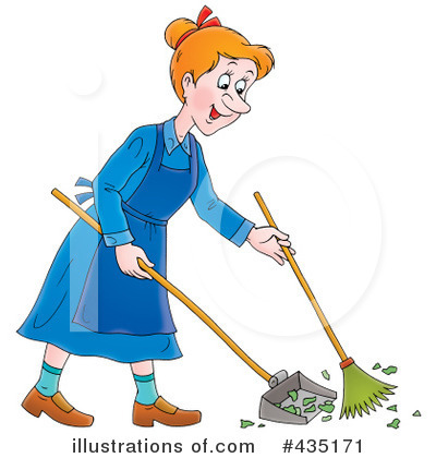 Sweeping Clipart  435171 By Alex Bannykh   Royalty Free  Rf  Stock    