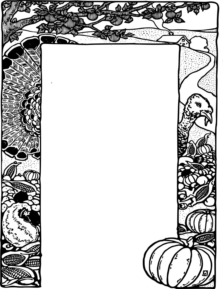 Thanksgiving Frame   Http   Www Wpclipart Com Page Frames Holiday