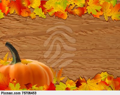 Thanksgiving Holiday Frame  Stock Photo