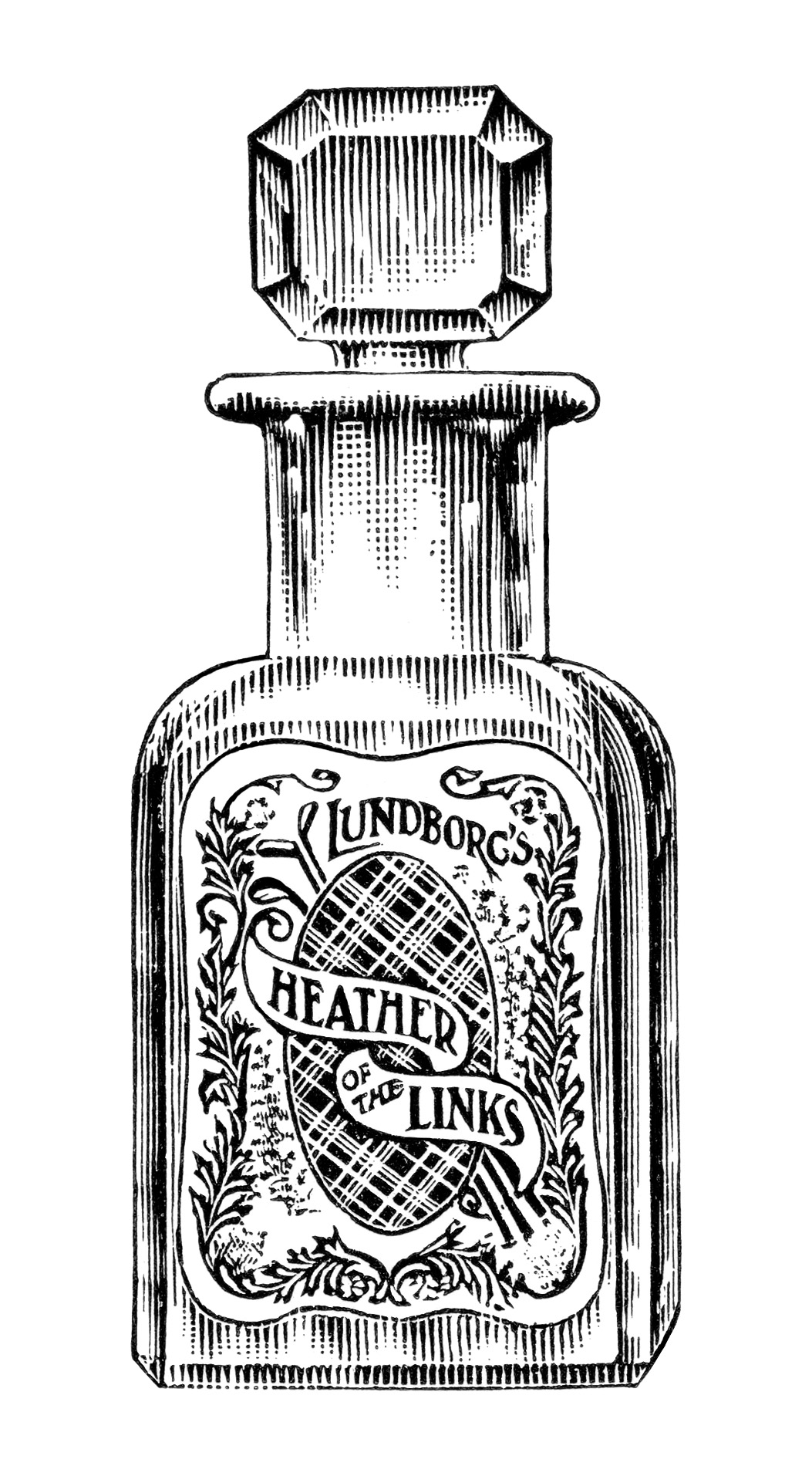 Vintage Perfume Clipart Lundborg Heather Of The Links Antique