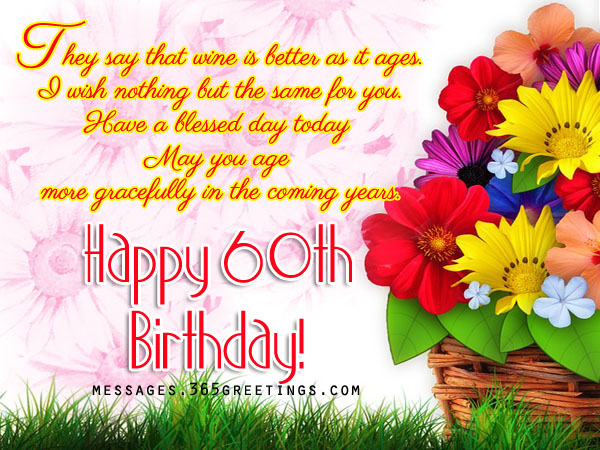 60th Birthday Wishes Quotes And Messages Messages Greetings And