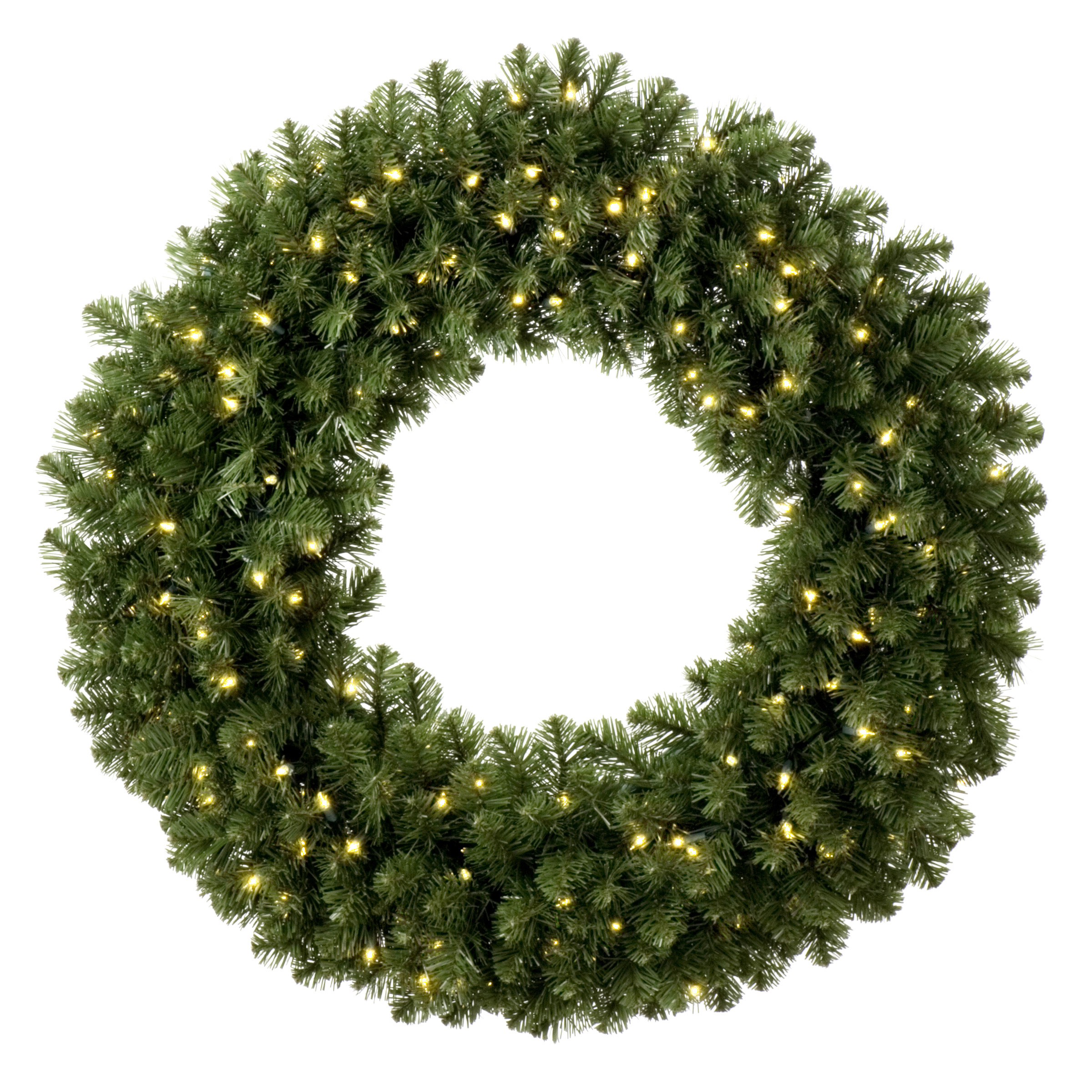 Artificial Christmas Wreaths   Sequoia Fir Prelit Commercial Christmas