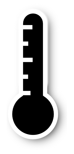 Black Thermometer Revised Clip Art At Clker Com   Vector Clip Art    