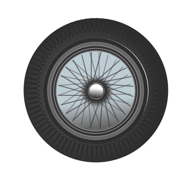 Classic Car Wheel 2 Clip Art At Clker Com   Vector Clip Art Online