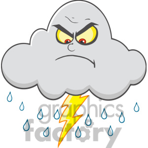     Cloud With Lightning And Rain Clipart Image Picture Art   396888