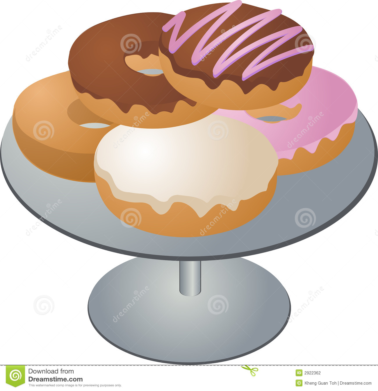 Dessert Tray Clipart Arranged On A Serving Tray