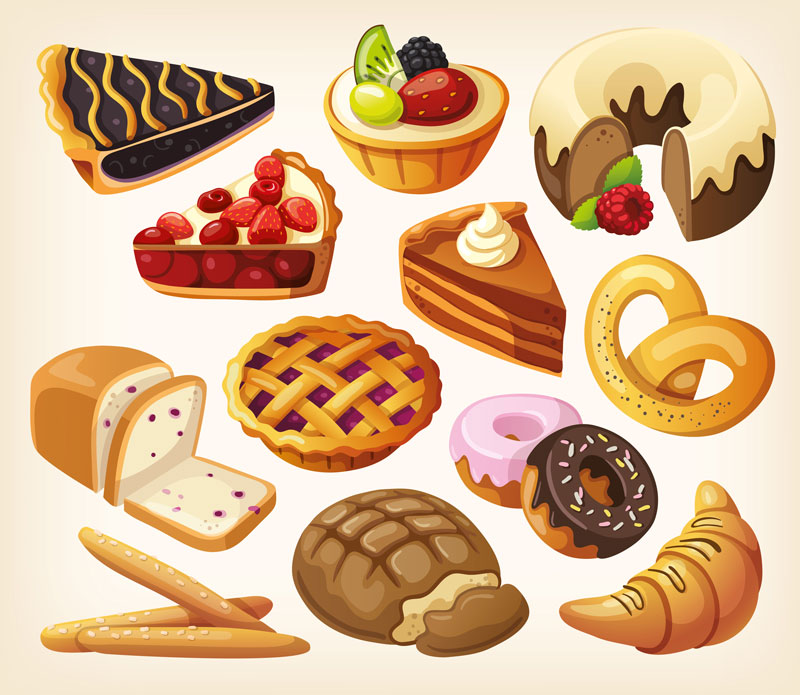 Dessert Tray Clipart French Desserts Clipart