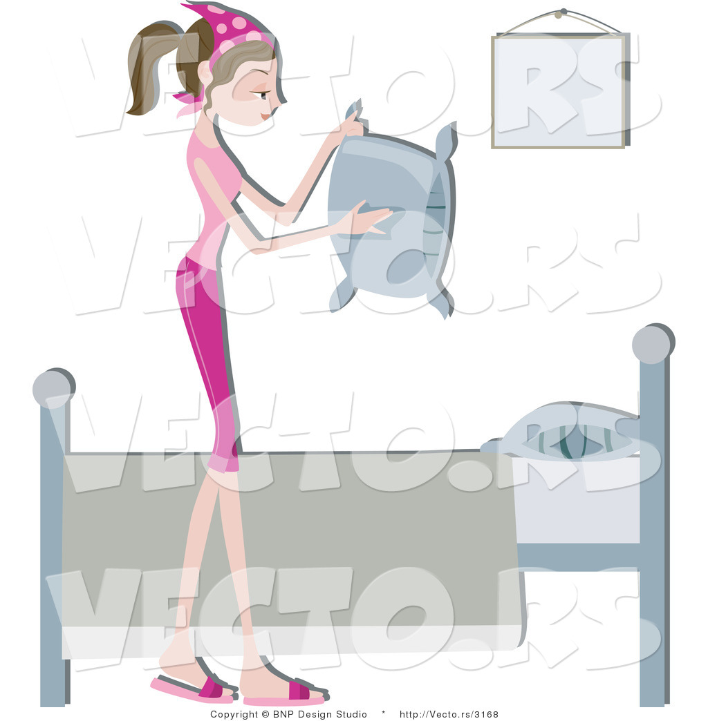 Girl Making Bed Clipart Making A Bed