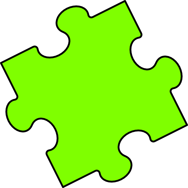 Green Puzzle Piece Clip Art