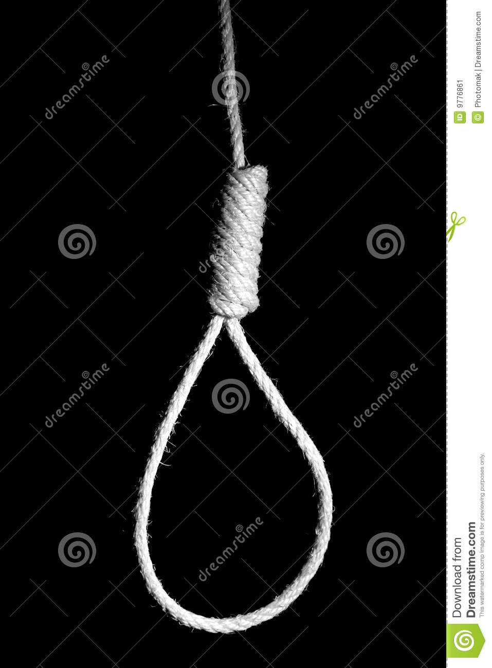 Hangman S Noose On Dark Background Stock Image   Image  9776861