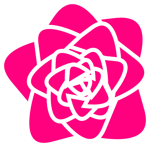 Hot Pink Rose Clip Art At Clker Com   Vector Clip Art Online Royalty    
