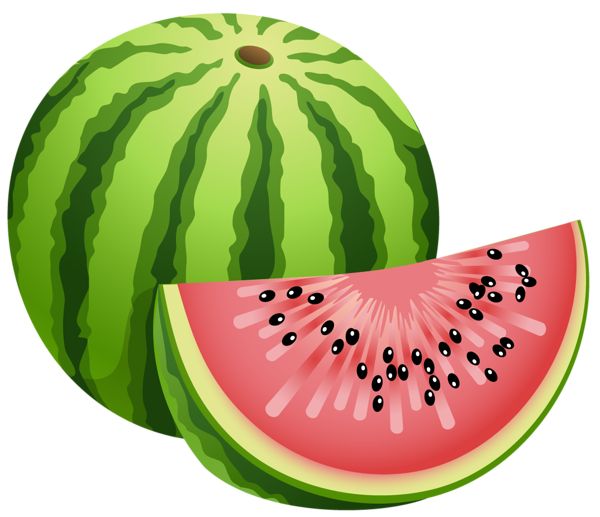 Large Painted Watermelon Png Clipart   Fructe   Pinterest   Watermelon