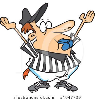 Referee Clipart  1047729 By Ron Leishman   Royalty Free  Rf  Stock    